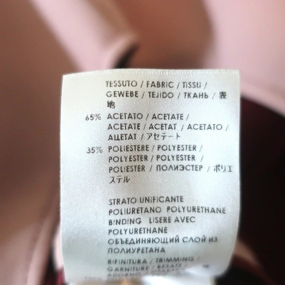 Gucci Mock Neck Sleeveless Buttoned Mini Dress Dusty Pink Crepe Size 46 - Picture 8 of 9